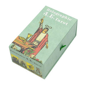 Cartas de <span class=keywords><strong>Tarot</strong></span> Personalizadas, Ecológicas, Reciclables, de Lujo, Clásicas, Duraderas, de Cartón, Juego de Mesa, Afirmaciones Positivas, Logotipo Personalizado - Product Image 3