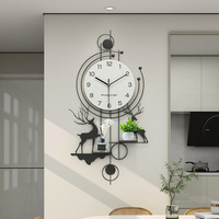 Horloge murale silencieuse en acrylique avec cercles concentriques, design moderne, décoration de luxe pour salon et bureau
