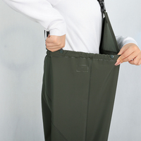 Pantalons d'aquaculture en PVC renforcé épais, imperméables et faciles à nettoyer, logo personnalisé pour les exploitations porcines et les scénarios d'élevage aquatique