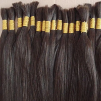 Extensions de cheveux Remy vietnamiens vierges non traités 100% naturels, ondulés, 15A, en vrac, volumineux et épais pour femmes