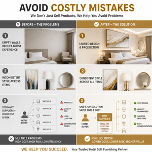 Hospitality Interior Decor Solutions <b>Wall</b> Art Furnishings Lighting <b>Mirror</b> <b>Set</b> for Hotel Lobby Guest Room Corridor Custom Design - Product Image 3
