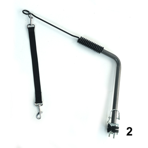 Sostenibile in acciaio inox cane rimorchio bici stile semplice per animali da esterno con rivetto decorazione per la bicicletta da viaggio - Product Image 6