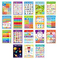 Affiches et tableaux éducatifs personnalisés en PET pour l'apprentissage des enfants, affiche murale éducative pour la maternelle