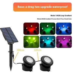 Lampe solaire LED étanche IP68 pour réservoir, petite taille, lumière du jour 6000K, batterie incluse, colorée, pour rocaille, piscine, bassin à poissons - Product Image 4