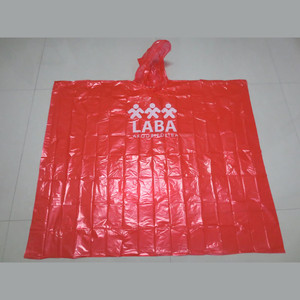 Poncho de pluie jetable en PE portable et économique avec impression de logo pour la promotion - Product Image 4