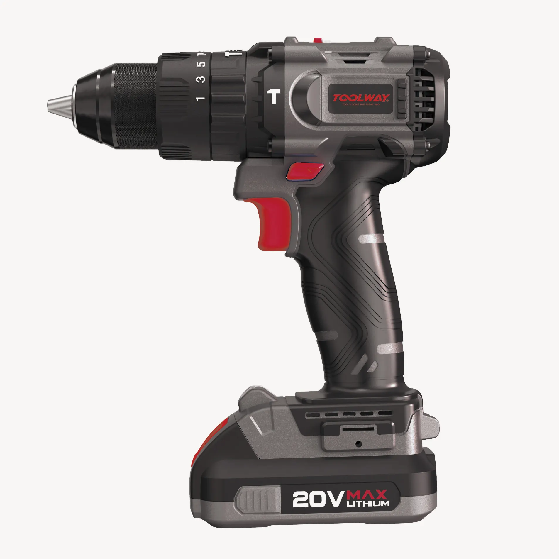 Toolway 20V cordless drill electric power tools for screwdriver/drill/impact