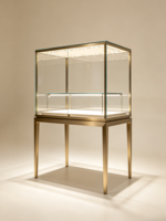 Schmuck-Vitrine Minimalistischer Luxus-Ausstellungsschrank mit LED-Beleuchtung