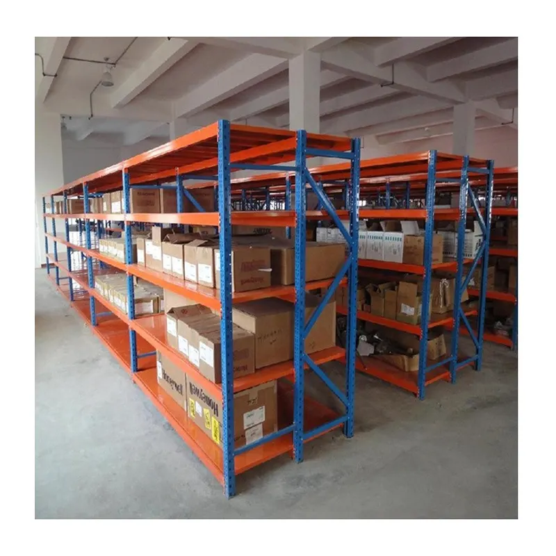 Guangdong Industrial Iron Racks Storage Shelf Medium Duty Garage Warehouse Shelving Units
