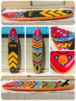 Planche de paddle gonflable (SUP) en matériau brossé, extensible et élargie, 350-380 cm, pour le surf