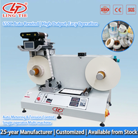 Nueva Máquina Rebobinadora Automática de Película Lingtie con Velocímetro Constante, Contador de Piezas y Rebobinado Automático para Películas de PVC, PET y BOPP