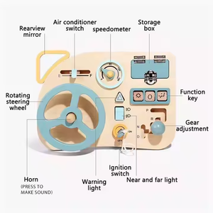 Juguetes Montessori volante in legno giocattolo per bambini occupati a bordo di vendita calda precoce autista educativo per finta gioco giocattolo - Product Image 4
