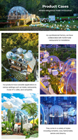 Dôme en polycarbonate pour hôtel, nouvelle conception, vente chaude, tente modulaire préfabriquée, maison dôme bulle en PC cristallin