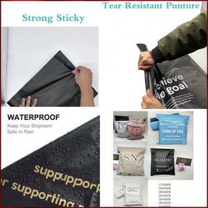 Nude S/M/L Custom Printed Logo Waterproof Durable Beige Envelope Poly Mailing Bags for <b>Shoes</b> & Fur Clothing Packaging - Product Image 3