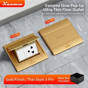 <span class=keywords><strong>Prise</strong></span> de sol thaïlandaise encastrée ultra-mince, étanche, à ouverture rapide, <span class=keywords><strong>en</strong></span> alliage d'aluminium de type 120, avec amortissement - Product Image 2