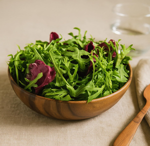 गर्म बिक्री की गुणवत्ता वाले देहाती हस्तनिर्मित किचनवेयर लकड़ी के सलाद कटोरे भोजन के लिए लकड़ी के सलाद कटोरे - Product Image 5