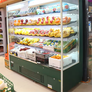 Lớn siêu thị hiển thị tủ lạnh thương mại Showcase tủ lạnh hiển thị Quầy lạnh mở máy làm lạnh - Product Image 5