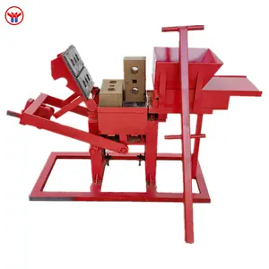 Clay brick machine for the manufacture of compressed interlocking stabilized earth blocks