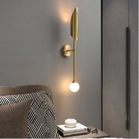 Applique Murale LED Moderne Dorée de Luxe en Fer, Dimmable, Lumière du Jour 6000K & IRC 90 pour Chambre, Salon, Bureau et Éclairage Domestique