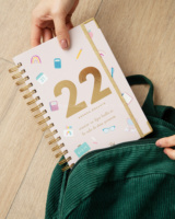 Vente en gros de carnet de notes d'affaires quotidien en cuir non daté pour budget productif planificateur de journal accessoires d'impression
