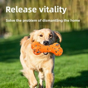 Juguete Masticable Indestructible ETPU con Forma de Hueso para Mascotas, Campeón en Limpieza Dental, Cuidado Molar, Entrenamiento Interactivo al Aire Libre - Product Image 4