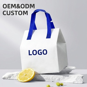 Sac isotherme personnalisé en non-tissé avec logo, en aluminium, pour livraison de café, sac thermique pour plats à emporter, prix de gros pour café - Product Image 1