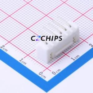 WAFER-HA2.54-6PWZ Wire-to-Board Pin Header Bent Lead Through Hole,P=2.5mm Connector 1x6P 2.5mm Right Angle Insert XHB - Product Image 2