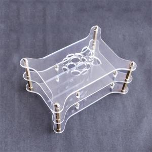 <strong>2</strong>-layer Transparent Acrylic Case Clear Shell Enclosure with Logo for Raspberry Pi <strong>3</strong>&amp;Raspberry Pi <strong>2</strong> Model B DIY - Product Image 1
