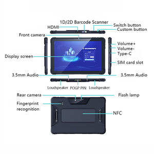 2024 New 4G Mạng IP67 Gồ Ghề Máy Tính Bảng, 6GB + 128GB, FHD IPS Hiển Thị 10 Inch octa-Core Android 13 Dual <span class=keywords><strong>Sim</strong></span> Wifi NFC Máy Tính Bảng PC - Product Image 3