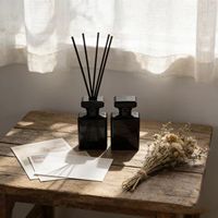 Flacon de parfum en verre de luxe carré 30ML Contenant carré pour emballage de parfum/cosmétiques Options 20/30/50/100ML