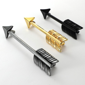 Arrow Shaped Zinc Alloy <b>Drawer</b> Handles Frosted Contemporary Design For Cabinet Furniture - Product Image 3