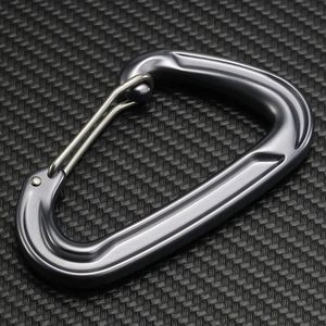 <span class=keywords><strong>Mousqueton</strong></span> en aluminium 18kN <span class=keywords><strong>avec</strong></span> anneau en D et verrouillage pour l'alpinisme - Product Image 3