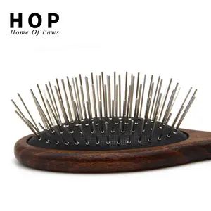 Factory Wholesale Classical Style Wood Pet Cat Dog Grooming Hair Remover Comb