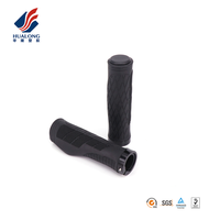 Poignées de guidon de vélo de vélo vtt, poignées de guidon lisses en caoutchouc souple antidérapant, poignée de poignée, extrémité de barre de verrouillage G324