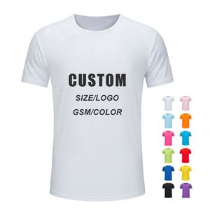 <b>Plain</b> <b>White</b> Promotional Election Tshirt Blank Wholesale Cheap Unisex T <b>Shirts</b> Custom Printing Tee <b>Shirt</b> 100% Polyester - Product Image 1