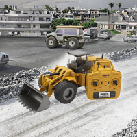 Huina 1583 Camion Ribaltabile RC in Plastica Controllato da App, Scala 1:14, Portata 500m, Pronto all'Uso, 12 Canali, Grande