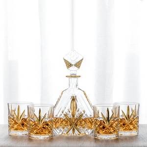 NOVARE - Elegante Vaso <span class=keywords><strong>de</strong></span> Whisky Doble con Diseño <span class=keywords><strong>de</strong></span> Banda Dorada, Moderno, <span class=keywords><strong>de</strong></span> Cristal, 310 ml, para Fiestas - Product Image 6