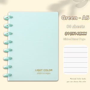 Notebook A5 bernilai tinggi murah dengan gesper jamur khusus buku akun tangan longgar <span class=keywords><strong>daun</strong></span> buku rencana harian lintas batas ukuran <span class=keywords><strong>B5</strong></span> - Product Image 2
