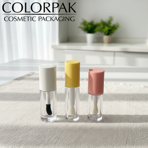 Meilleures ventes : Flacon vide pour gloss et rouge à lèvres liquide, tube de teinture pour les joues, avec logo personnalisé, design mignon, bouchon à vis et grand applicateur - Product Image 2