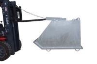 Chariot élévateur auto-vidage poubelle basculement trémie pour ferraille recyclage des déchets chariot élévateur accessoire