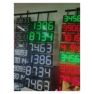 Tablero <span class=keywords><strong>de</strong></span> luz LED 88,88 rojo verde blanco <span class=keywords><strong>de</strong></span> 12 pulgadas para gasolinera tablero <span class=keywords><strong>de</strong></span> pantalla Digital impermeable IP65 señal <span class=keywords><strong>de</strong></span> precio <span class=keywords><strong>de</strong></span> gasolinera - Product Image 3