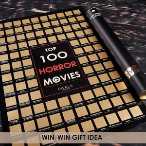 Top 100 <span class=keywords><strong>films</strong></span> <span class=keywords><strong>d</strong></span>'<span class=keywords><strong>horreur</strong></span> gratter affiche avec des icônes colorées et des outils à gratter pour film <span class=keywords><strong>d</strong></span>éfi cadeau personnalisé divers thème - Product Image 5