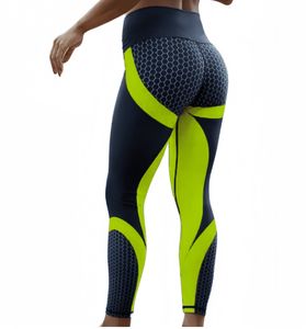 A nido d'ape digitale di stampa di nove punti pantaloni di sport di Yoga delle Donne di Modo Pantaloni a vita Alta stretti fianchi Leggings casual - Product Image 2