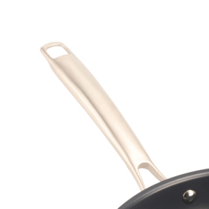 Wok hybride à induction en acier inoxydable 3 plis avec revêtement céramique antiadhésif sans PFAS, fourni directement par l'usine - Product Image 2