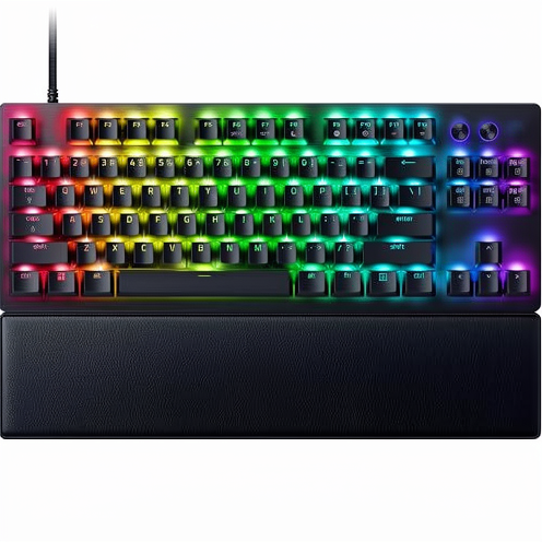 Razer Huntsman V3 Mechanical Gaming Keyboard with Optical Switches and RGB Lighting-RZ0304980200