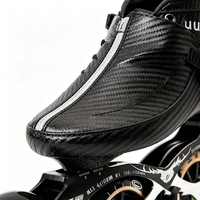 Patins à roulettes de vitesse en fibre de carbone, patins de course professionnels, grandes roues en PU de 100, 110, 125 mm, unisexe pour adultes, jeunes et enfants