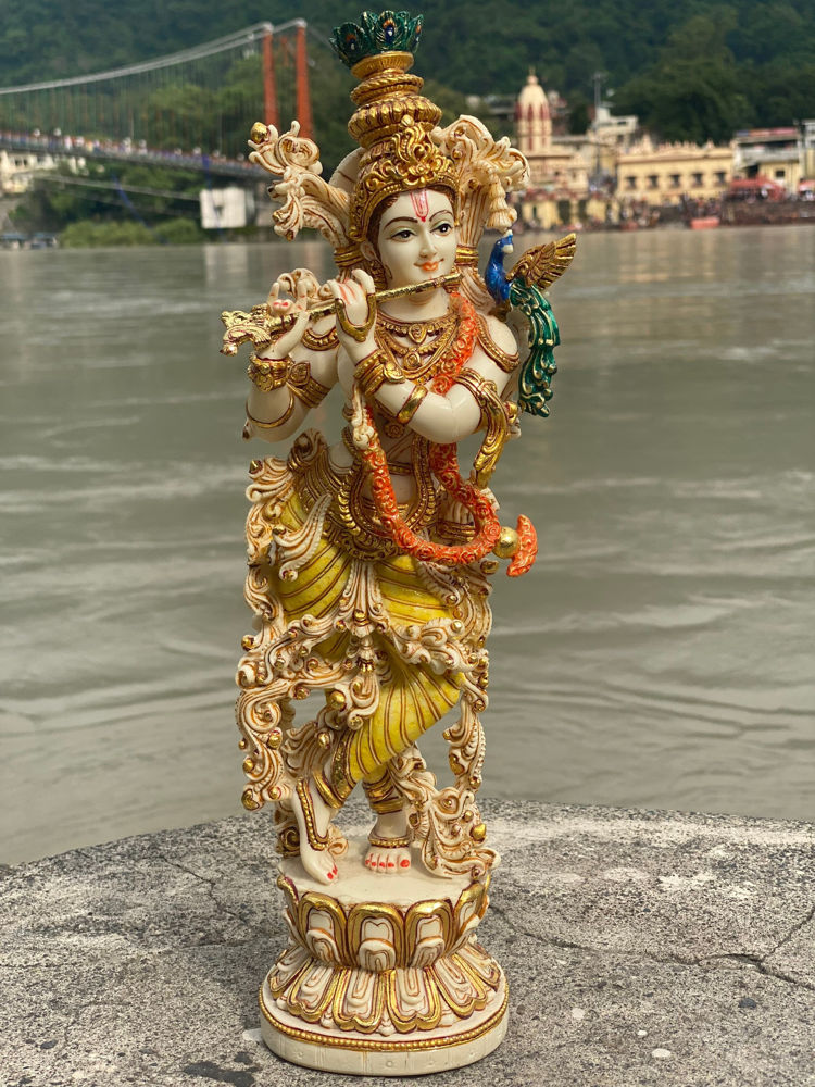 Statua del signore krishna