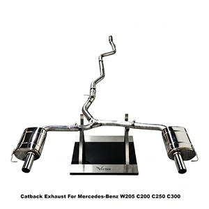 Système d'échappement Vortex optimisé en acier inoxydable pour Mercedes-Benz W205 C200 C250 C300 berlines - Product Image 1