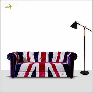 Union Jack Cheterfield Tufted Buttoned 2 Seater Patchwork <strong>Velvet</strong> <strong>Sofa</strong> Hotel Old Chesterfield <strong>Crushed</strong> <strong>Velvet</strong> Couch <strong>Sofa</strong> - Product Image 6