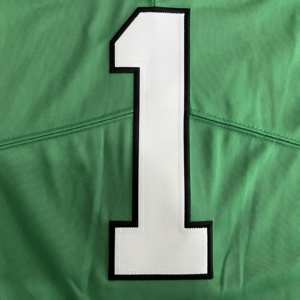 Camiseta de los Philadelphia Eagles para Hombre # 26 Barkley # 33 DeJean # Uniformes de Fútbol Americano 1 Hurts Verde Negro Blanco - Product Image 6