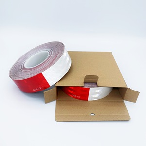 شريط عاكس عالي الوضوح PET ذاتي اللصق شرائط بيضاء حمراء متينة وواضحة للشاحنات - Product Image 5
